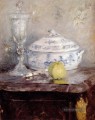 Terrine und Apple Berthe Morisot Stillleben